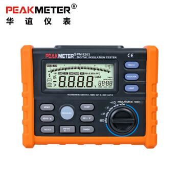 华谊PEAKMETER MS5203 绝缘电阻测试仪绝缘电阻表 数字兆欧表 定做 1台