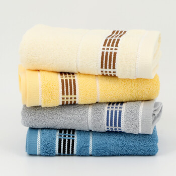 康丽雅 K-0368 清洁毛巾 加厚长方形洗脸巾抹布 34*75CM 蓝色-1个装