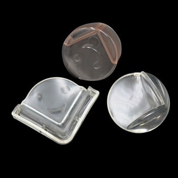 冰禹 BYlf-649 安全防护用品 桌脚防撞护角 透明球型玻璃包角 圆形笑脸护角20个