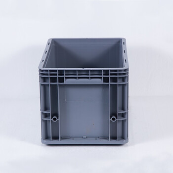 知旦 物流箱 外径:400*300*280mm储物箱分类盒零件盒库房分类塑料筐仓库工业胶筐 ZWL-400280 灰色无盖