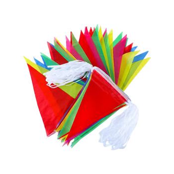 巨成 彩旗 三面刀旗白生小号14*21cm 30米一包  10包装