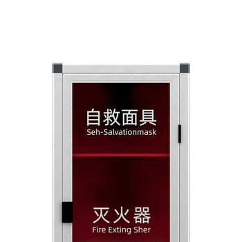 援邦  灭火器箱子4*2消防箱灭火器箱4公斤灭火器组合套装灭火器面具箱消防器材箱 4+2面具箱款（空箱）