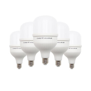 开尔照明（CARE） LED节能灯泡  E27大螺口物业工厂商用 60W 白光6500K 柱形灯 T160