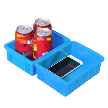 知旦 02周转箱 外径:205*145*60mm零件盒周转箱塑料物料盒螺丝盒配件箱塑料盒五金工具盒 ZX-02