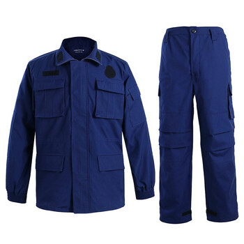 征战虎 消防训练服火焰蓝 消防员作训衣服19式 冬款 165/84-88