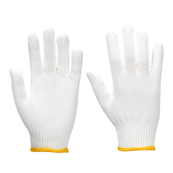 舜造 劳保线手套 12副/包 细纱棉纱加密 加厚耐磨 工地车间