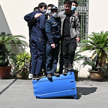 中典 大号户外垃圾桶 带盖可挂车分类垃圾桶 可定制 240L黑色干垃圾