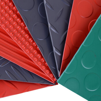 益美得 WSD0005 PVC地垫酒店工厂车间室外防滑地垫 普通1.5mm厚 铜钱灰1.6米宽*1米长