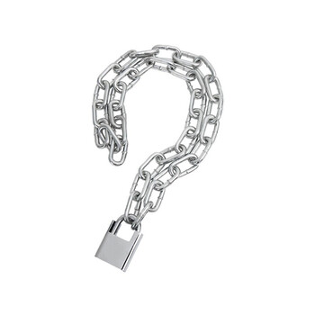 鼎红  链条锁防盗链子锁车锁大门锁防剪铁链锁吊链挂锁2米长链条+防剪锁