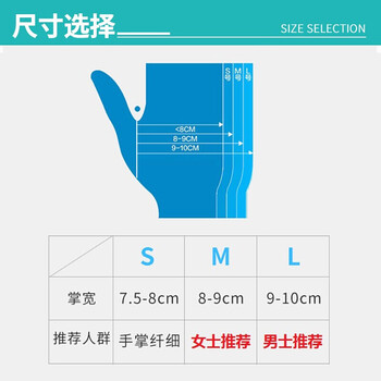 鸣固一次性PVC手套加厚 防护 烘焙100只/盒 L码