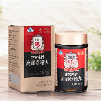 正官庄 人参 原装进口六年根红参 高丽参精丸168g（210mg*800粒）免疫力抗疲劳 年货春节健康滋补补品礼物