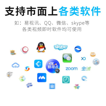 易视讯视频会议全向麦克风+会议音响一体/4米拾音(适用10-30㎡视频会议室)USB桌面扬声器YSX-Q1