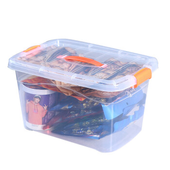上柯 WY162 半透明收纳箱整理箱 塑料盒子有盖 2号箱（小号)