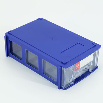 冰禹 BY-2330 加厚组合式零件盒 屉式元件盒 螺丝收纳工具盒 F0#140*90*42mm