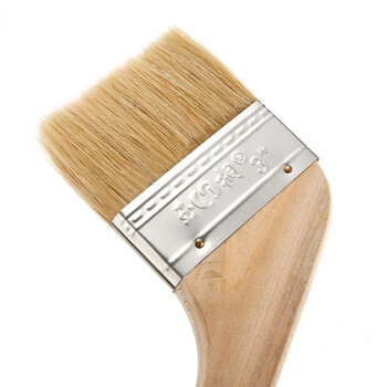 玉达加长弯柄鬃毛油漆刷白色 25mm