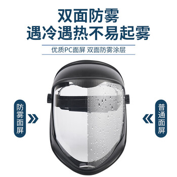 者也 多功能防护面屏 1个 高透明防雾透气轻盈防尘放飞沫高清大屏