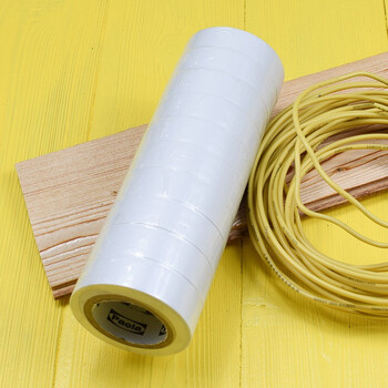 保拉(Paola) 10米*10卷PVC电气绝缘胶带 白色电工胶布 无铅阻燃防水胶布耐高压耐磨5818