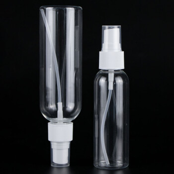 海斯迪克 透明喷雾瓶 酒精消毒液塑料PET喷瓶 化妆品香水分装瓶 60ml(10个) HKQS-208