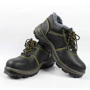 君御 E6011M防砸安全鞋牛皮鞋面低帮加棉防静电钢包头耐磨耐油劳保鞋 44*1双