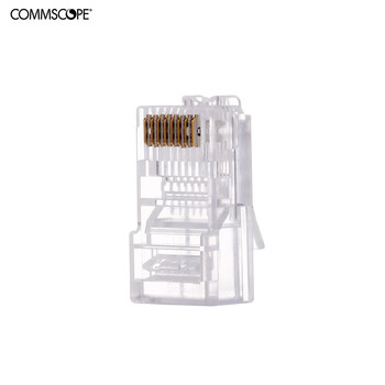 康普 AMP NETCONNECT 原装超五类网络水晶头 RJ45(100个一包）8-554720-3（原安普布线品牌）
