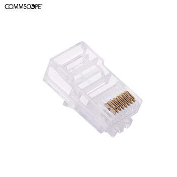 康普 AMP NETCONNECT 原装超五类网络水晶头 RJ45(100个一包）8-554720-3（原安普布线品牌）