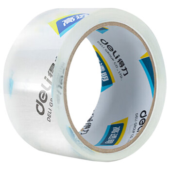 得力（deli）30203 高品质高透明封箱胶带 打包胶带 48mm×60y×50um 1筒（6卷）