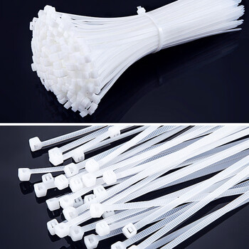 ABLEMEN 自锁式尼龙扎带大号 理线带 扎线 4.0*250mm 白色 250支装