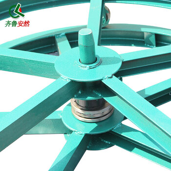 齐鲁安然 放线盘 加强款 卧式电缆放线架 电力光缆放线支架 钢绞线放线盘 圆盘放线车【3吨加强款直径0.8米】