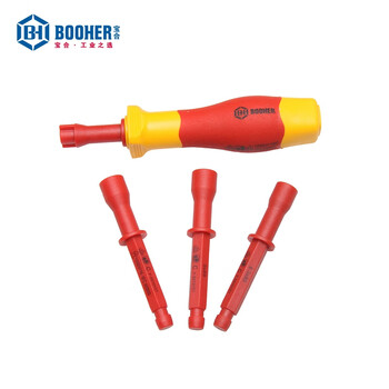 宝合(BOOHER)98件套VDE绝缘拉杆箱综合工具组套 0200403 铬钒钢