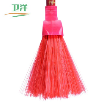 卫洋 WYS-182扫把扫地扫帚清洁工具 木柄塑料扫把 冰丝软毛细丝 颜色随机