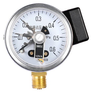 匡建仪表（CONJANT）YXC-60电接点压力表 上下限报警 水压油压气压自动控制压力表 表盘直径60mm -0.1+0MPa 