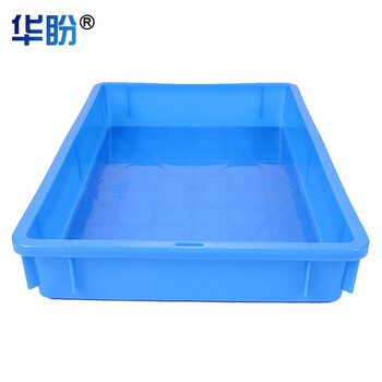 华盼加厚周转箱塑料物流搬运箱仓库分类储物箱零件收纳筐工具盒储水箱外径465*305*75mm