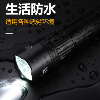 神火(supfire)强光手电筒USB充电式 超亮远射LED超长续航防水家庭骑行应急灯定制L6-H
