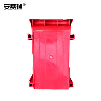 安赛瑞 斜口组合式零件盒 加厚物料收纳盒 工具螺丝元件配件塑料分类盒350×200×155mm 红色（1个装） 200461