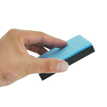 益美得 QJK006 含砂百洁布海绵清洁块清洁擦拭洗碗抹布 双面胶棉（5块装）