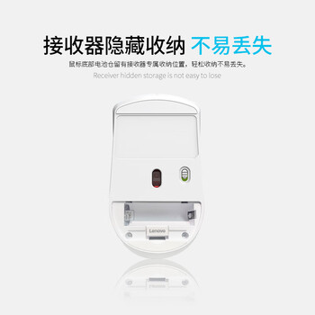 联想（Lenovo）无线键盘鼠标套装 无线键鼠套装 办公鼠标键盘套装 MK23白色 电脑键盘笔记本键盘 