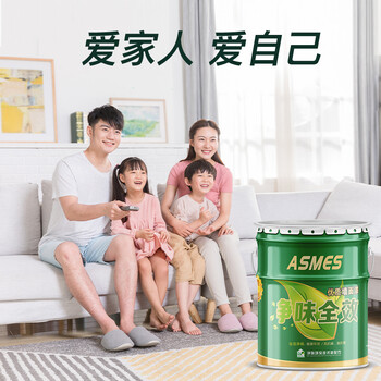 阿斯密 ASMES 净味全效内墙漆 乳胶漆墙面漆 环保全效水性涂料白色 18L