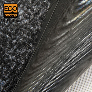 爱柯部落 除尘吸水防滑地毯 出入口刮沙地垫0.6m×2m×10mm商务酒店门口商用地垫 深灰色 110154