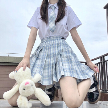 jk制服格裙兔姬舍制服馆百褶裙女学生夏季日系正统班服校服学院风甜美