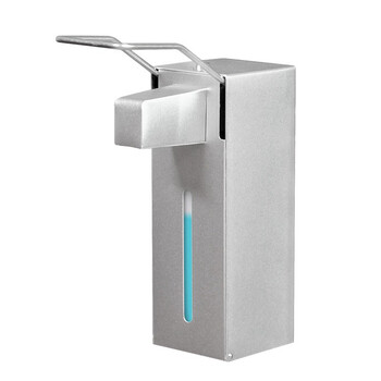 益美得 LSL333467 卫生间铝合金手动皂液器酒店厕所凝胶按压式洗手机 金色（滴液款）