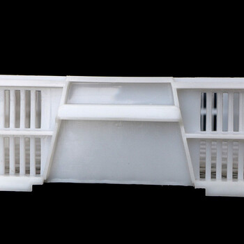 安赛瑞 镂空周转筐 沥水蓝 塑料正方形豆腐框模具 商用豆制品用具器具盒 内665×385×80mm 白色 200362