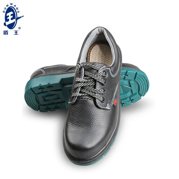 王盾/盾王 4381-5非金属防砸防穿刺6KV绝缘安全鞋劳保鞋耐磨防滑耐油耐弱酸碱定做 41码 黑色 1双