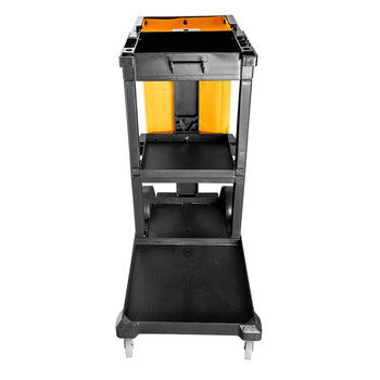 舒蔻 保洁车多功能手推车清洁车酒店打扫卫生物业宾馆专用工具车布草车 黑无盖 SK-330