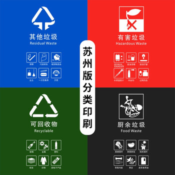 中典 苏州版垃圾分类垃圾桶20L-A带盖大号灰色厨余垃圾公共场合商用户外环卫桶20L摇盖桶