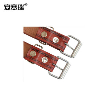 安赛瑞 电工牛皮脚扣带(10条装)电工脚扣皮带 水泥电杆脚爬扣带 电工攀爬脚扣皮带 电工绑脚皮带 13939