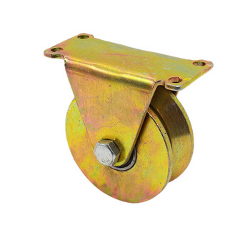 上柯 G6226 V型镀彩滑轮 重型轨道槽轮轨道轮脚轮 31mmV型镀彩滑轮