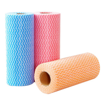 益美得 LSL8540 懒人一次性抹布干湿两用吸水百洁布 50片白色25*25cm