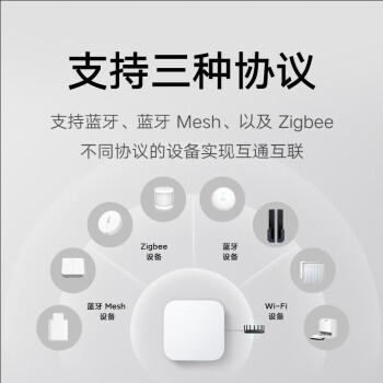 小米智能多模网关2 支持蓝牙MESH有线网口直连Zigbee协议 多功能WiFi 小米智能多模网关2