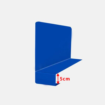 时通货架分隔板片定制挡板服装仓储铁板菜鸟驿站快递隔离仓库分类网片蓝色【卡扣5cm】长60cm*高25CM