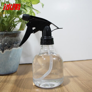 冰禹 BYrl-70 手压式清洁消毒喷瓶 透明喷水壶园艺浇花喷雾器 洒水喷雾瓶 补水化妆喷壶250ml